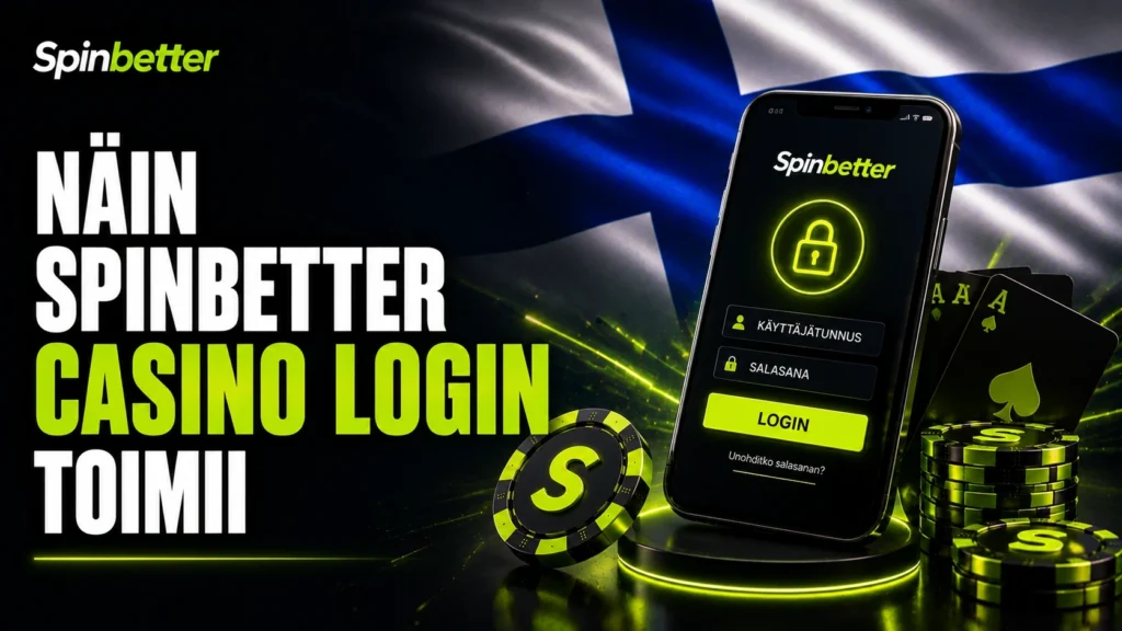 Näin spinbetter casino login toimii